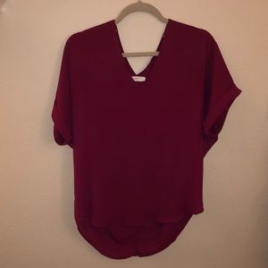 Lush Short Sleeve Blouse